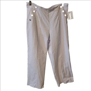 🆕️ Zac & Rachel pants Size 6 Wide Leg In White Women's NWT